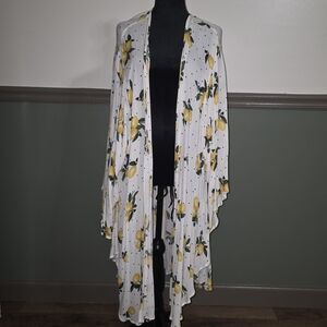 Torrid Lemon Patterned Kimono